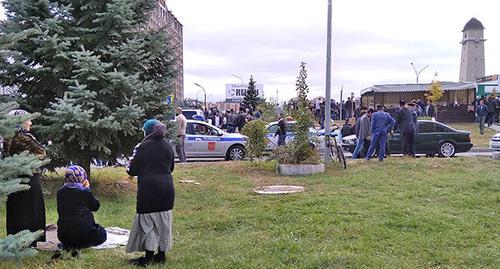 Митинг в Магасе. 12 октября 2018 г. Фото: Умар Йовлой для "Кавказского узла"