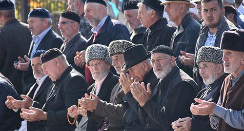 Участники митинга в Магасе. 15 октября 2018 г. Фото предоставлено Якубом Гогиевым для "Кавказского узла"