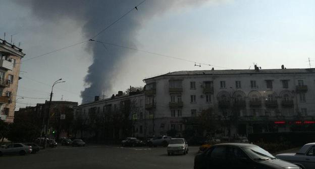 Пожар на "Электроцинке". Владикавказ, 21 октября 2018 года. Фото Эммы Марзоевой для "Кавказского узла"