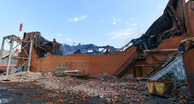 Последствия пожара на "Электроцинке". Владикавказ, 21 октября 2018 года. Фото: пресс-служба главы и правительства РСО-Алания