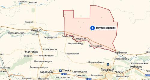 Наурский район на карте. Фото Яндекс-карты