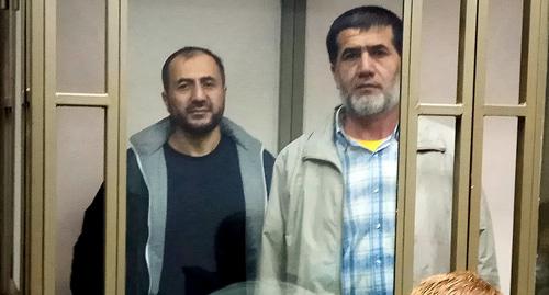 Акрамжон Абдуллаев и Нематжон Исроилов в зале суда. Фото Константина Волгина для "Кавказского узла"