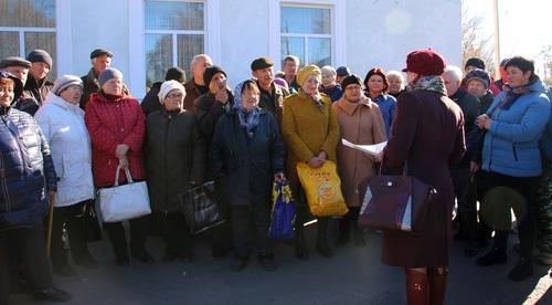 Участники пикета в Гуково. 2 ноября 2018 года. Фото Вячеслава Прудникова для "Кавказского узла"