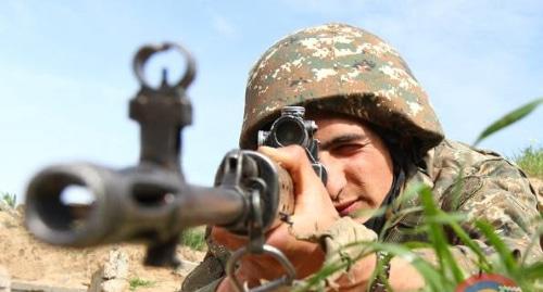 Солдат Армии обороны Нагорного Карабаха. Фото: пресс-служба Минобороны НКР.http://www.nkrmil.am/news/view/2308