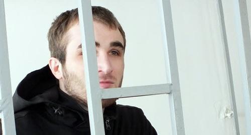 Жалауди Гериев в зале суда. Фото Корреспондента "Кавказского узла"