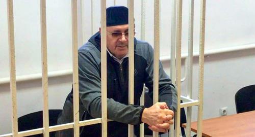Оюб Титиев в суде, октябрь 2018 год. Фото Патимат Махмудовой для "Кавказского узла"