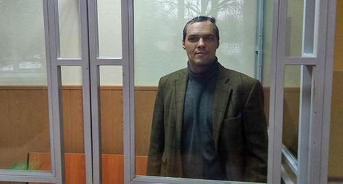 Александр Аверин в зале суда. Фото Константина Волгина для "Кавказского узла"