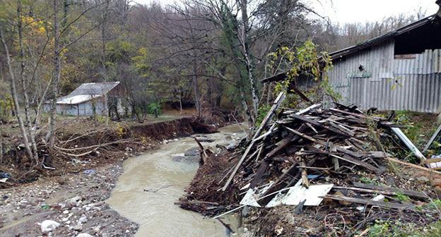Последствия наводнения на Кубани. Туапсинский район. Ноябрь 2018 г. Фото Анны Грицевич для "Кавказского узла"