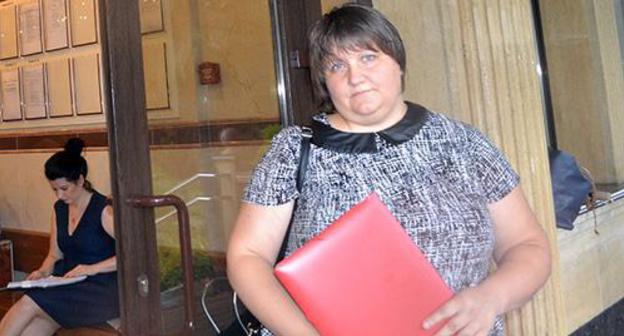 Многодетная мать Наталья Иванкова в суде Центрального района Сочи. август 2017 года. Фото Светланы Кравченко для "Кавказского узла"