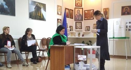 Избирательный участок №51. Тбилиси, 28 ноября 2018 года. Фото Григория Шведова для "Кавказского узла"