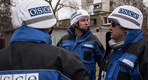 Наблюдатели ОБСЕ. Фото: CC BY 2.0 / OSCE Special Monitoring Mission / OSCE SMM monitoring