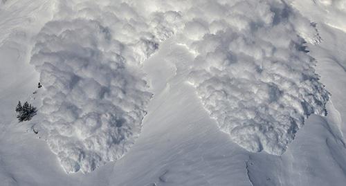 Сход лавины. Фото: REUTERS/Denis Balibouse