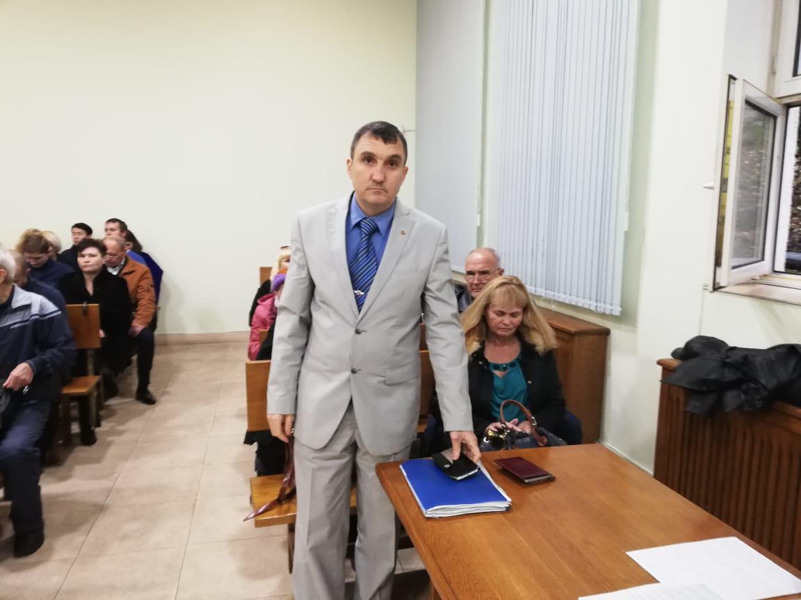 Эдуард Здвижков на заседании суда. 6 декабря 2018 года. Фото Светланы Кравченко для "Кавказского узла"
