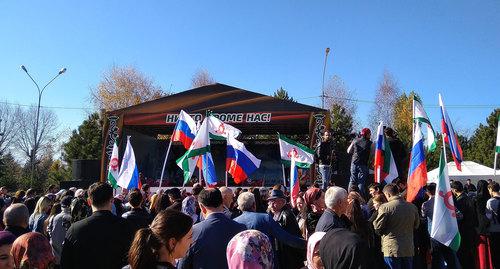 Митинг в Назрани, 4 ноября 2018 года. Фото Умара Йовлоя для "Кавказского узла"