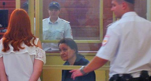 Светлана Мартынова в зале суда. Фото Константина Волгина для "Кавказского узла"