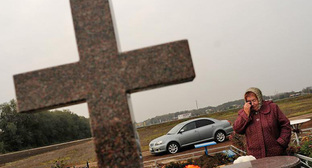 Могила одного из погибших в станице Кущевская. Фото: Максим Тишин / Югополис