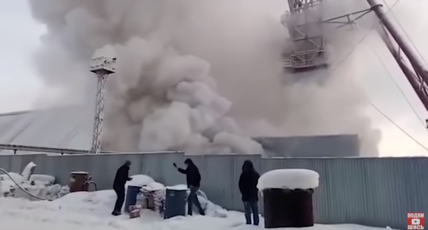 Пожар на шахте в Соликамске. Скриншот с видео https://www.youtube.com/watch?v=m_INq4WkuGg