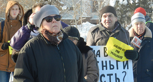 Участники митинга в Волгограде. 30 декабря 2018 г. Фото Татьяны Филимоновой для "Кавказского узла"