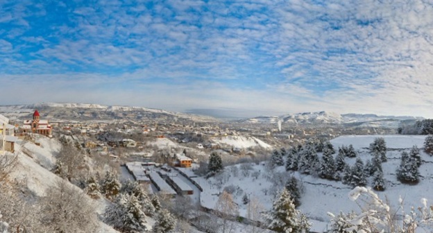 Вид на город Кисловодск. Кадр видео Александра Дмитриева, https://www.youtube.com/watch?v=XYi4UkS_q8k