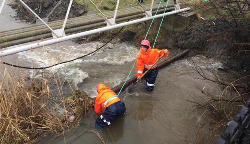 Работы по расчистке реки в Анапе. Январь 2019 года. Фото пресс-службы администрации Анапы. https://www.anapa-official.ru/news/2019/01/20979/
