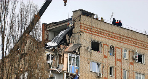 Последствия взрыва в многоэтажном доме в Шахтах. 14 января 2019 г. Фото Вячеслава Прудникова для "Кавказского узла"