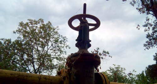 Вентиль распределителя на газовом трубопроводе. Фото Нины Тумановой для "Кавказского узла"