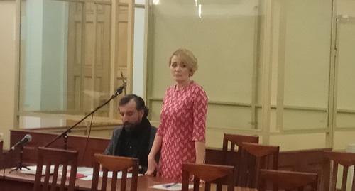 Анастасия Шевченко в зале суда. Фото Константина Волгина для "Кавказского узла"