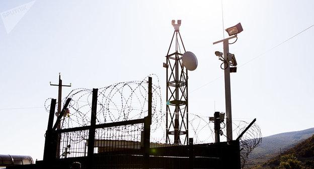 Граница.  Фото Sputnik / Наталья Айриян https://sputnik-ossetia.ru/South_Ossetia/20190204/8026499/V-Yuzhnoy-Osetii-izmenili-pravila-peresecheniya-granitsy-s-Gruziey.html