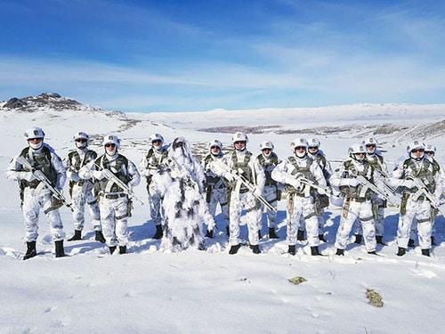 Азербайджанские солдаты на учениях. Февраль 2019 года. Фото с сайта Минобороны Азербайджана