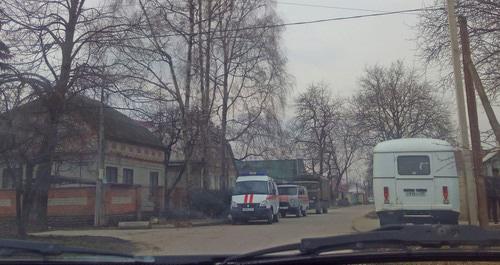 Дом в «Александровке», в котором были заблокированы боевики. Нальчик, 27 февраля 2019 г. Фото Людмилы Маратовой для "Кавказского узла"