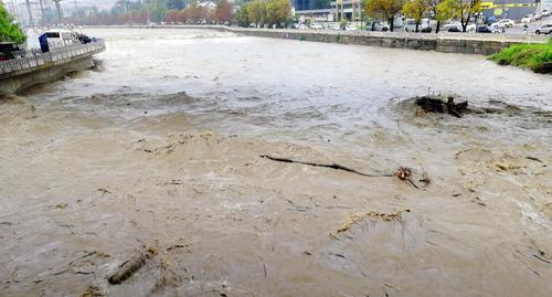 Река в Сочи после оползней. Фото Светланы Кравченко для "Кавказского узла"
