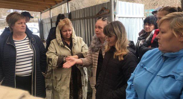 Пострадавшие от наводнения в Туапсинском районе Кубани. Фото корреспондента "Кавказского узла".