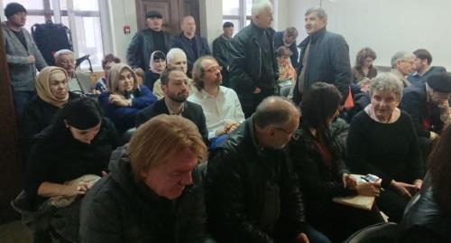 Правозащитники, журналисты и родственники Титиева в зале суда. Фото Расула Магомедова для "Кавказского узла",