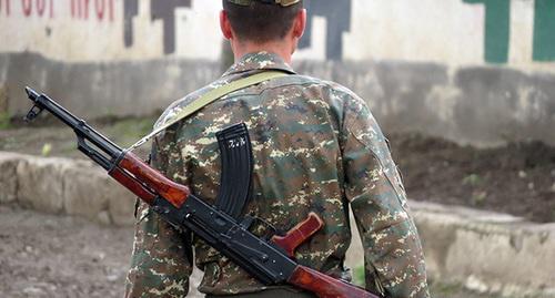 Солдат армии Нагорного Карабаха. Фото Алвард Григорян для "Кавказского узла"