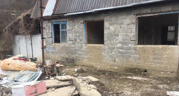 Дом Ольги Мезерицкой после наводнения. Село Кривенковское, 21 марта 2019 года. Фото Анны Грицевич для "Кавказского узла"
