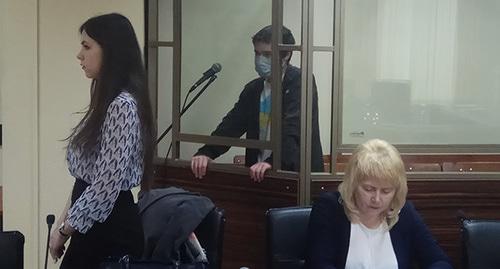 Вынесение приговора Павлу Грибу (на переднем плане переводчица и адвокат). Фото Константина Волгина для "Кавказского узла"