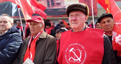 Участники митинга в Нальчике 23 марта 2019 года. Фото Людмилы Маратовой для "Кавказского узла"