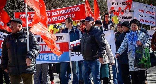 Участники шествия в Новочеркасске. 23 марта 2019 года. Фото Константина Волгина для "Кавказского узла"