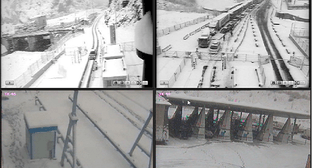 Скриншот с веб-камеры на КПП "Верхний Ларс". https://vlars.ru/pages/3-webcam.