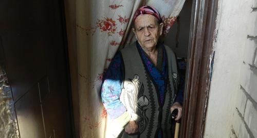 86-летняя жительница одной из квартир дома по ул. Рахинской. Волгоград, март 2019 года. Фото Татьяны Филимоновой для "Кавказского узла"