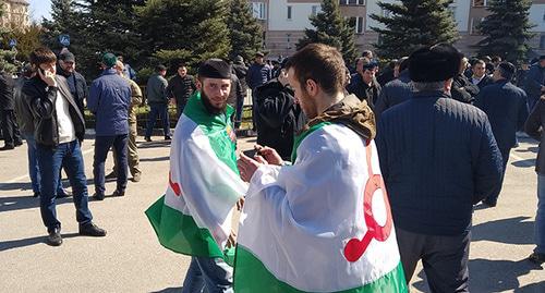Митинг в Магасе. 26 марта 2019 года. Фото Умара Йовлоя для "Кавказского узла"