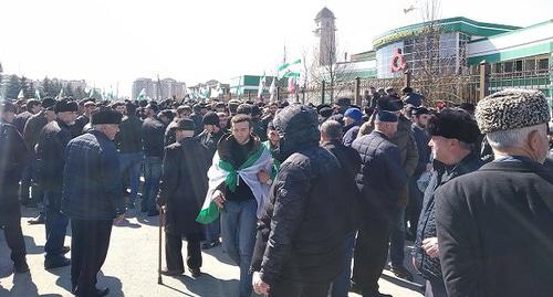 Митинг в Магасе, 26 марта 2019 года. Фото Умара Йовлоя для "Кавказского узла". года
