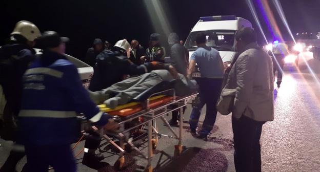 Спасатели Южного ПСО ликивдировали последствия ДТП на М-4. Фото Пресс-служба ДПС http://dpchs.donland.ru/Blog/ViewPost.aspx?pageid=48530&ItemID=259375&mid=110016
