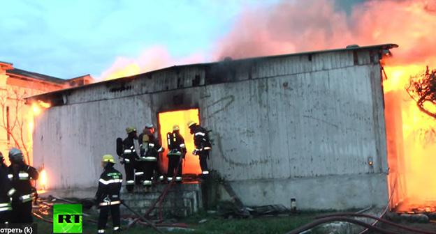 Пожар в бакинском наркологическом центре. Скриншот видео RT на русском https://www.youtube.com/watch?v=olBBpqPNE84
