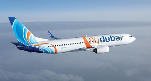 Самолет авиакомпании FlyDubai. Фото: пресс-служба FlyDubai.https://www.flydubai.com/ru/information/about-flydubai/Our-planes