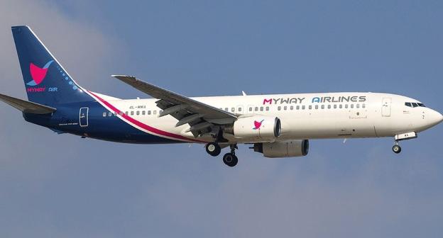 "Боинг" авиакомпании Myway Airlines. Фото: mywayairlines.com