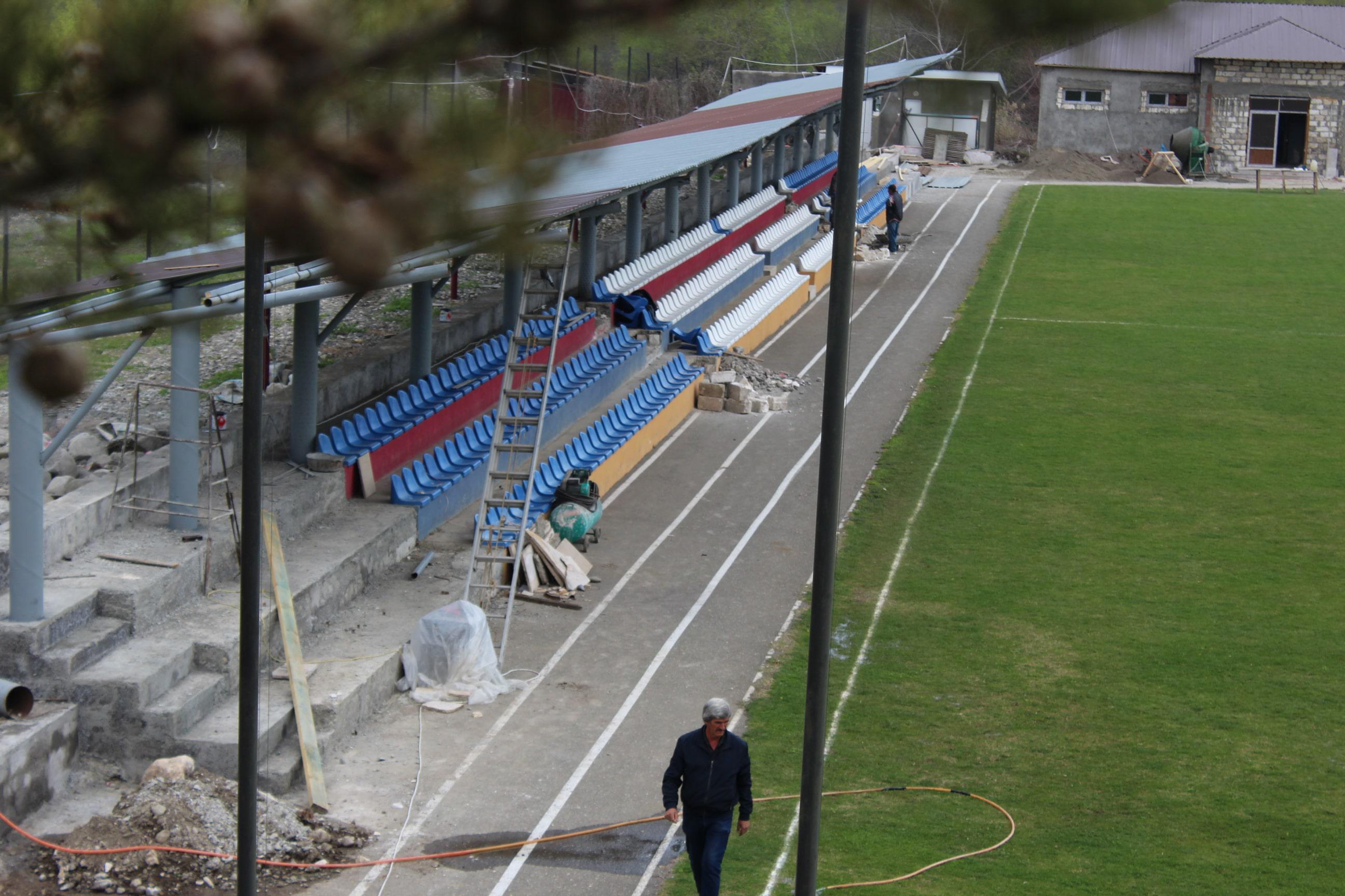 Стадион в городе Аскеран. 9 апреля 2019 года. Фото Алвард Григорян для "Кавказского узла"