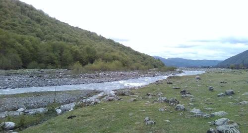Река Алазань. Фото Беслана Кмузова для "Кавказского узла".