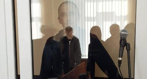 Михаил Савостин на заседании 25 апреля в Минераловодском городском суде. Фото корреспондента "Кавказского узла"