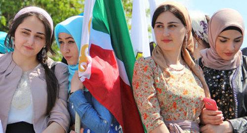 Празднование 1 мая в Грозном. 2015 г. Фото Магомеда Магомедова для "Кавказского узла"